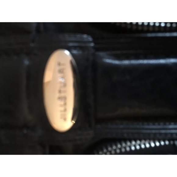 JiLL STUART BLACK LEATHER SHOULDER BAG - Picture 3 of 8